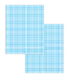 Graph Paper with Alternative Single line Paper, Pinned Bound 22x28 cm, 40 pages Graph Book By First Choice Stationery