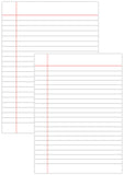 Single Line, Soft Cover A4 Size, 400 pages Notebook with Indexing Page By First Choice Stationery