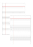 Single Line, Soft Cover A4 Size, 240 pages Notebook with Indexing Page By First Choice Stationery