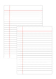 Single Line, Soft Cover A4 Size, 96 pages NoteBook with Indexing Page By First Choice Stationery